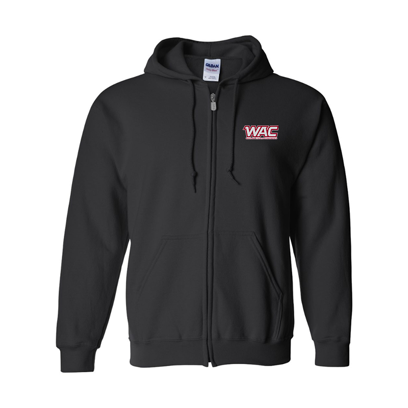 Men's Western Athletic Conference Gildan  Heavy Blend Full Zip Hooded Sweatshirt